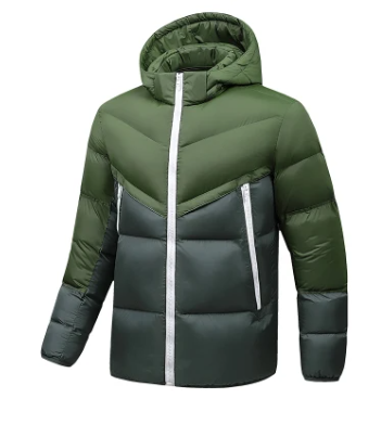 Winter thick cotton coat for men, hooded detachable jacket for men