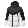 Winter thick cotton coat for men, hooded detachable jacket for men
