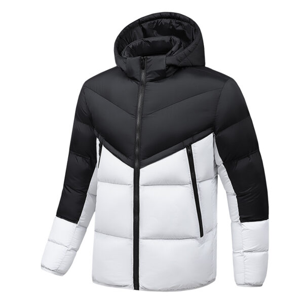 Winter thick cotton coat for men, hooded detachable jacket for men