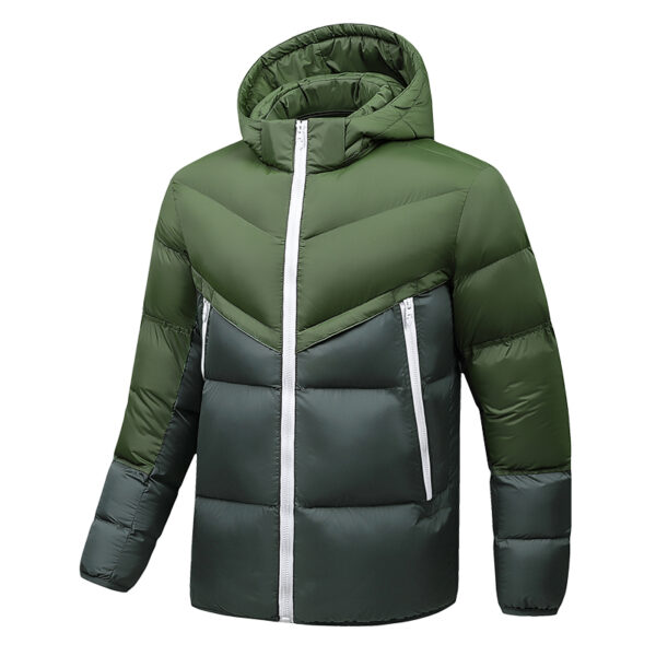 Winter thick cotton coat for men, hooded detachable jacket for men