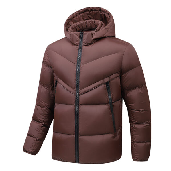 Winter thick cotton coat for men, hooded detachable jacket for men