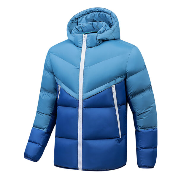 Winter thick cotton coat for men, hooded detachable jacket for men